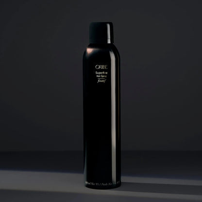 Shop Rescue Spa Oribe Superfine Hair Spray in a sleek black 300ml aerosol bottle for flexible, brushable hold.