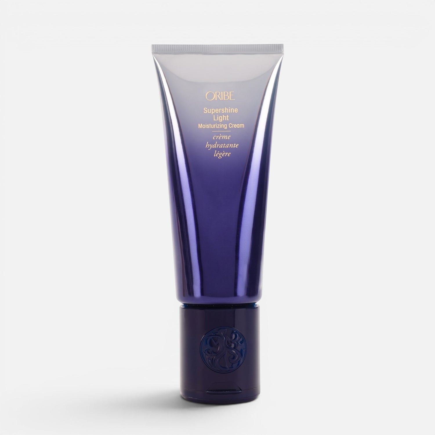 Shop Rescue Spa Oribe Supershine Light Moisturizing Cream in a purple gradient tube for fine to medium hair.