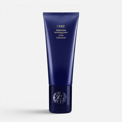 Shop Rescue Spa Oribe Supershine Moisturizing Cream in a dark blue squeeze tube for frizz control and hair shine.