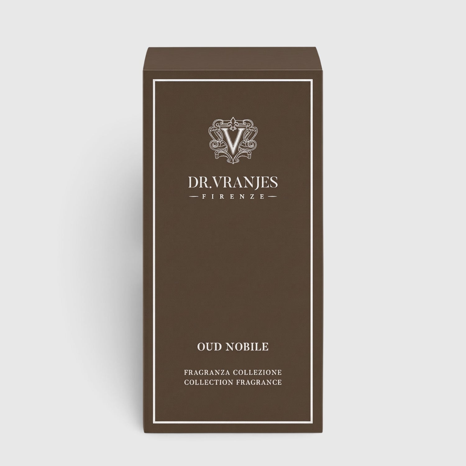 Shop Rescue Spa Dr. Vranjes Oud Nobile room diffuser brown box with elegant white logo and text