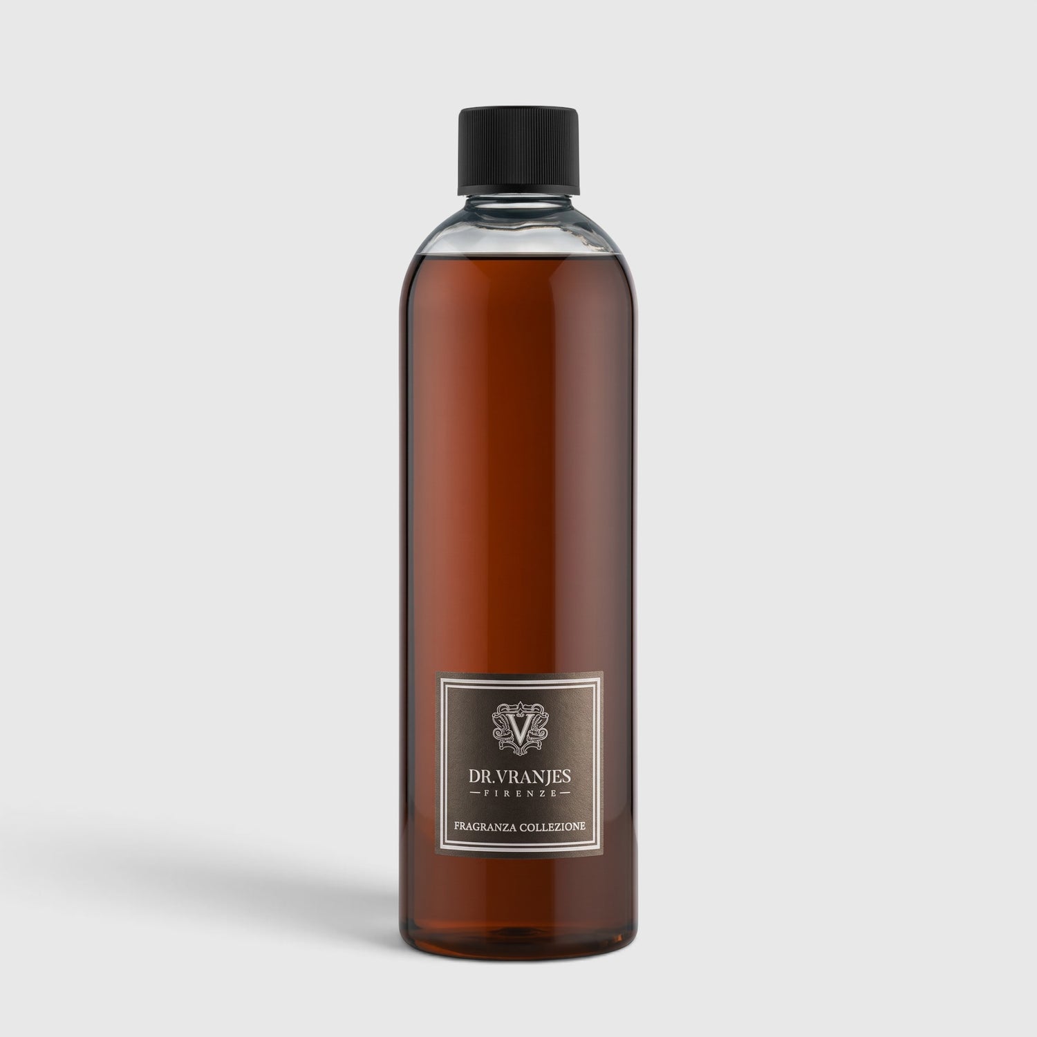 Shop Rescue Spa Oud Nobile room diffuser refill bottle with dark amber liquid and black cap on white background