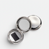 Shop Rescue Spa Pebble Compact in a chic, silver, wave-inspired design with an interior mirror for makeup application.