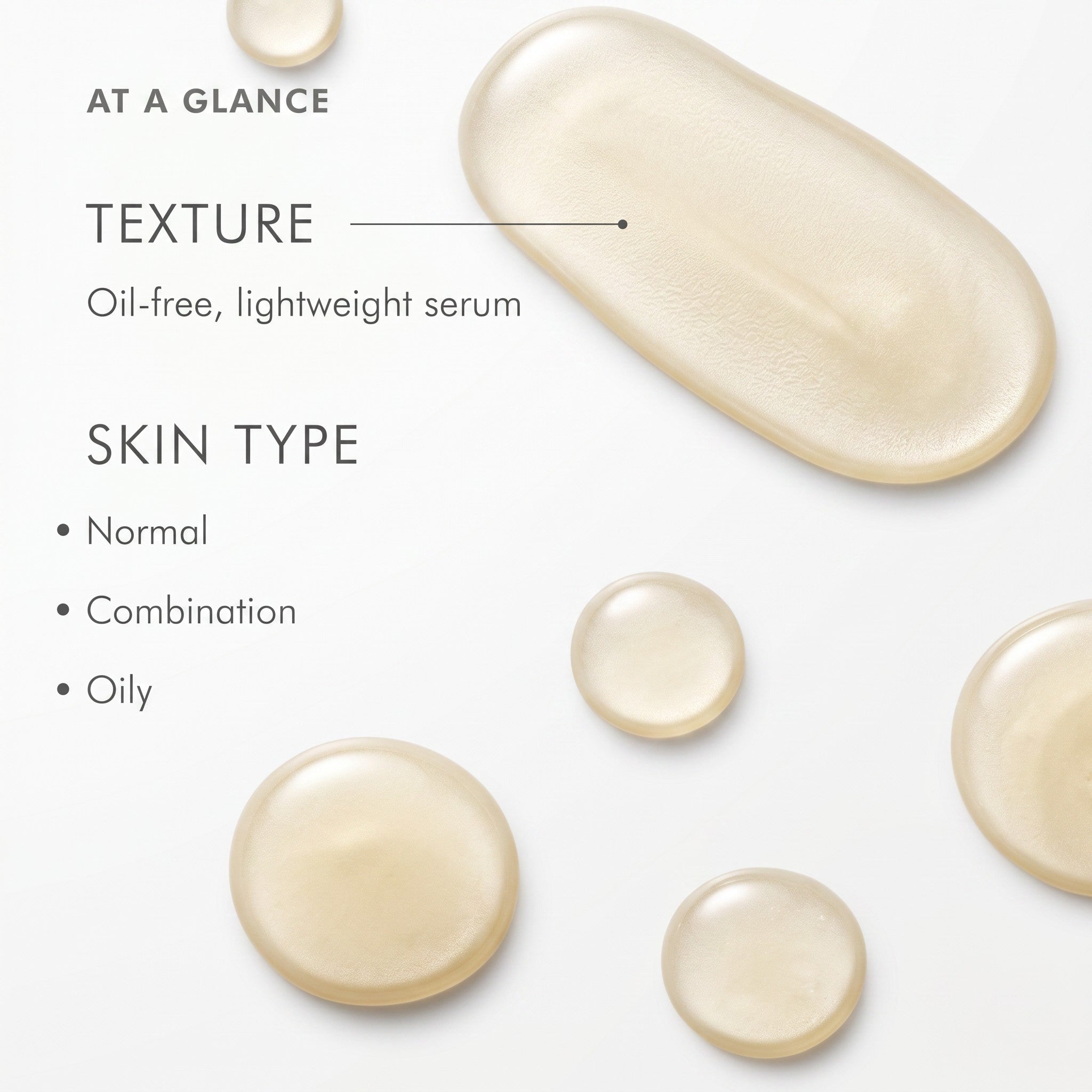 Shop Rescue Spa Phloretin CF vitamin C serum texture showing lightweight oil-free drops on a white background