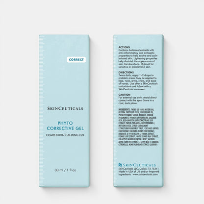 Shop Rescue Spa SkinCeuticals Phyto Corrective Gel packaging showing product details and ingredient list