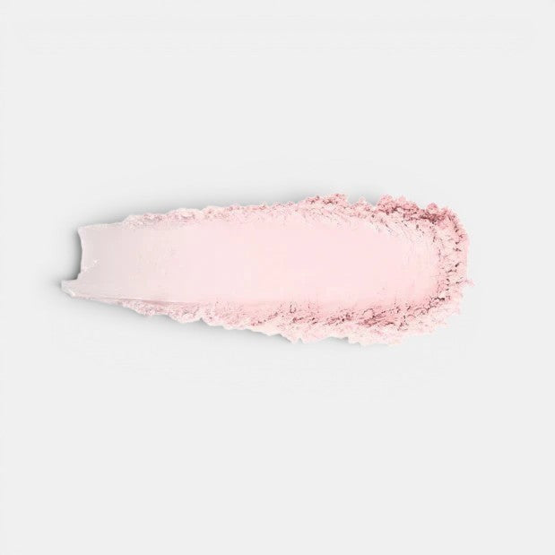 Shop Rescue Spa Pink Bubble pressed powder swatch, ultra-sheer, feathery-light, brightens and evens skin tone.