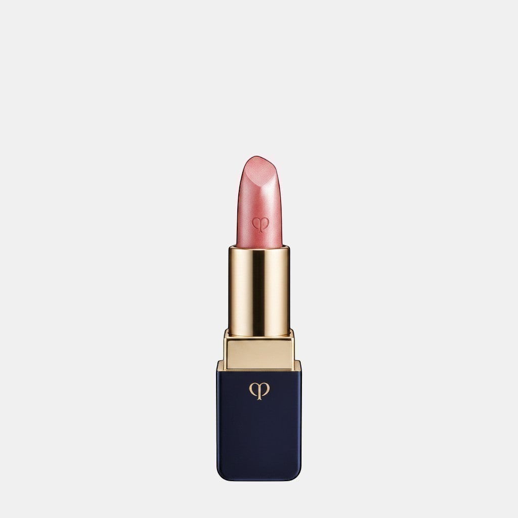 Shop Rescue Spa luxurious satin lipstick in a soft pink shade with a lustrous finish and gold accents.
