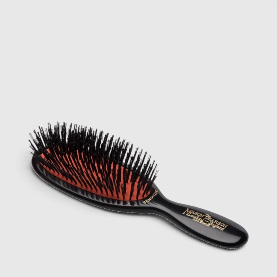 Shop Rescue Spa Pocket Sensitive hairbrush with black cellulose acetate handle and natural boar bristle tufts