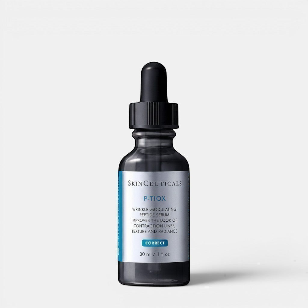 Shop Rescue Spa SkinCeuticals P-Tiox peptide serum in a dark glass dropper bottle for wrinkle correction.
