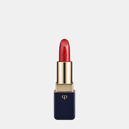 Shop Rescue Spa luxurious satin red lipstick with a gold and navy case, infused with argan oil for nourished lips.