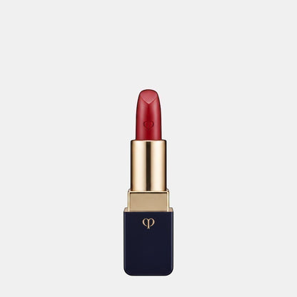 Shop Rescue Spa luxurious satin lipstick in a vibrant red shade with a lustrous finish and gold accents.