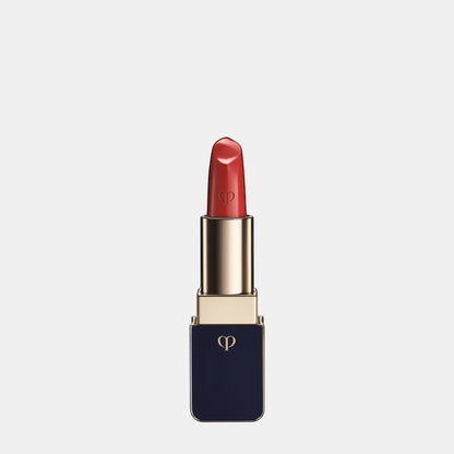 Shop Rescue Spa luxurious satin lipstick in a rich red shade with a lustrous finish and gold accents.
