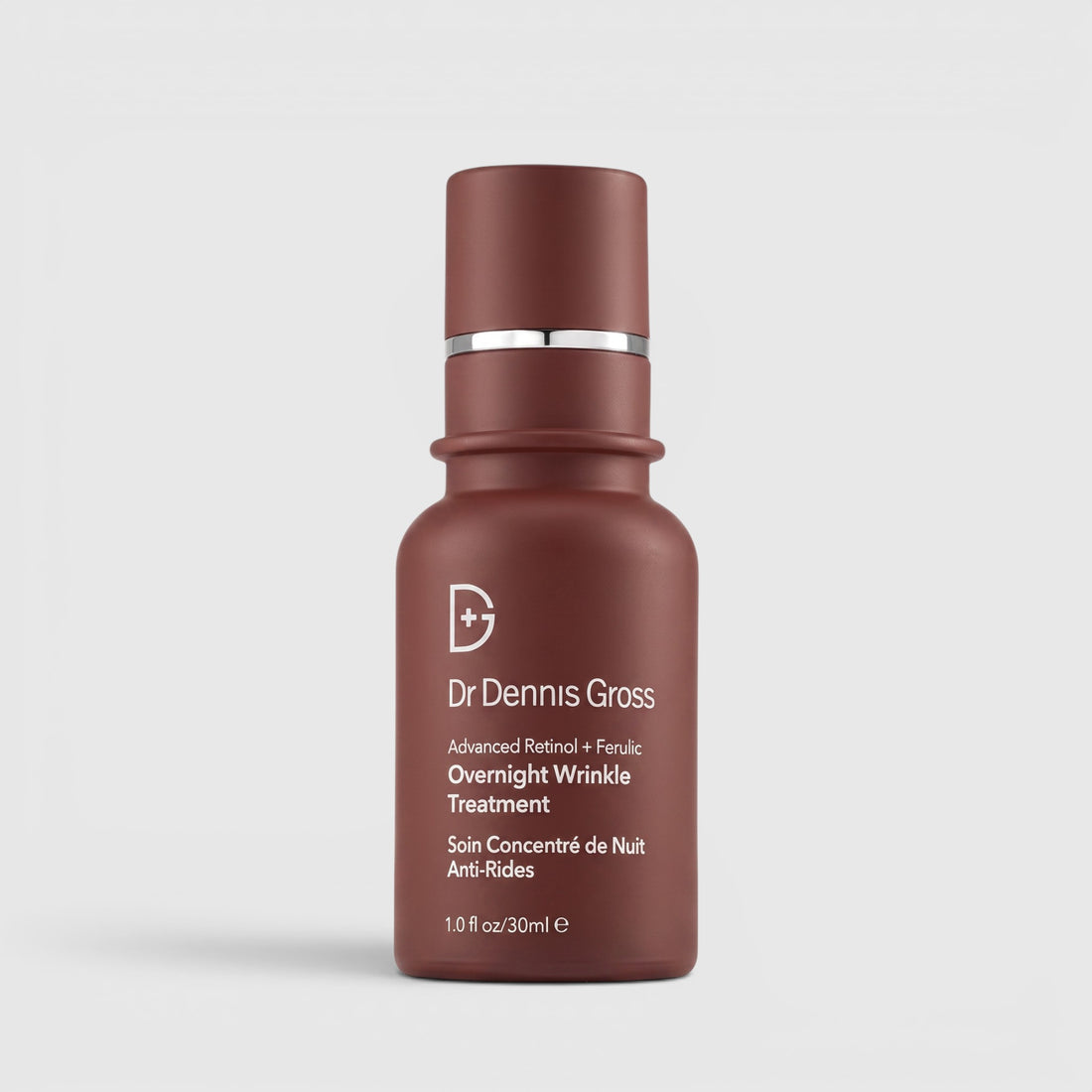 Shop Rescue Spa Dr Dennis Gross Advanced Retinol + Ferulic Overnight Wrinkle Treatment in a brown 30ml bottle