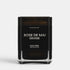 Shop Rescue Spa Rose de Mai Grasse scented candle in a sleek black glass jar with silver text