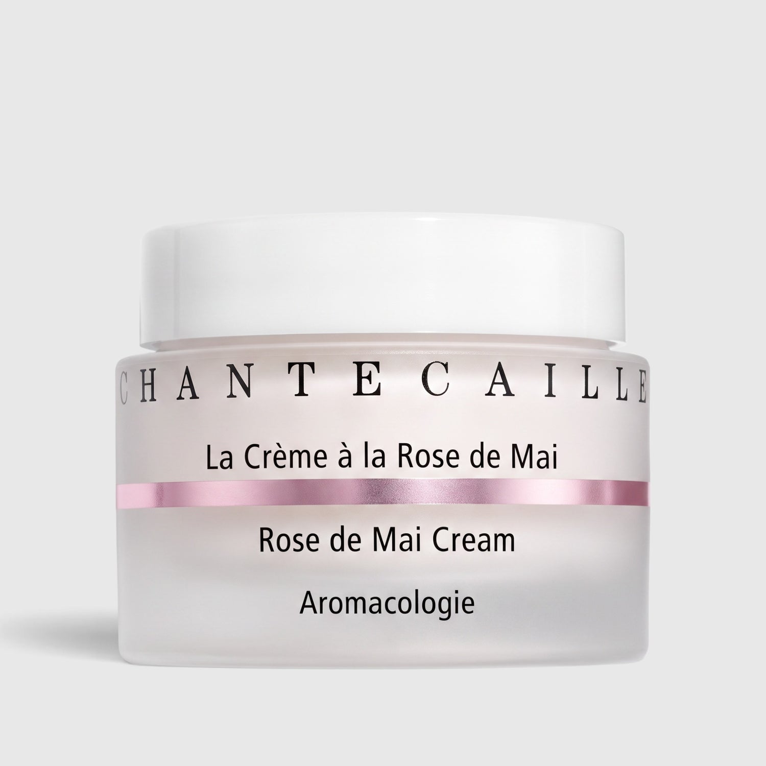 Shop Rescue Spa Chantecaille Rose de Mai Cream in a glass jar with a white lid for smoothing and brightening skin