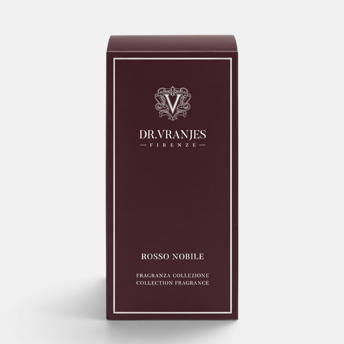 Shop Rescue Spa Dr. Vranjes Rosso Nobile room spray in a deep burgundy rectangular box with elegant white branding.