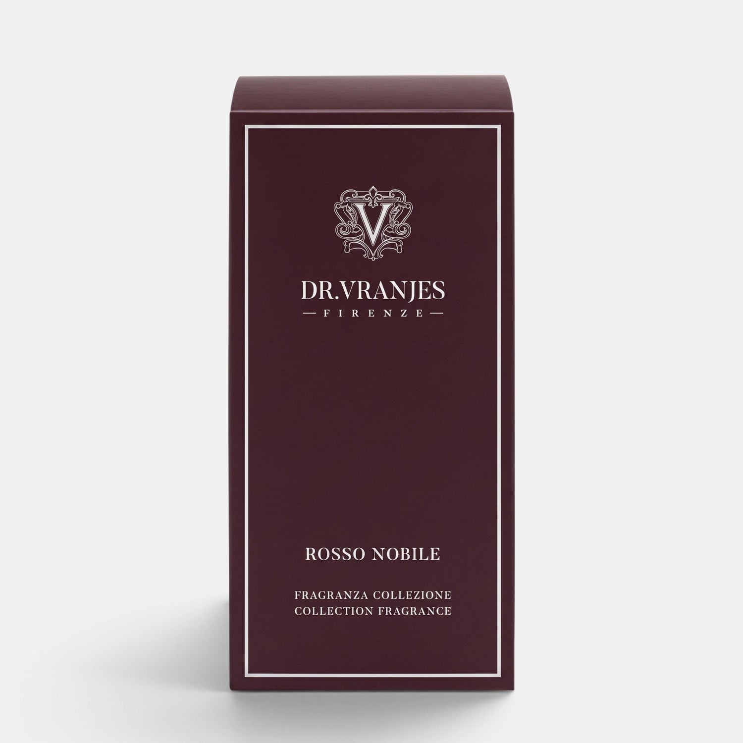 Shop Rescue Spa Dr. Vranjes Rosso Nobile room spray in a deep burgundy rectangular box with elegant white branding.