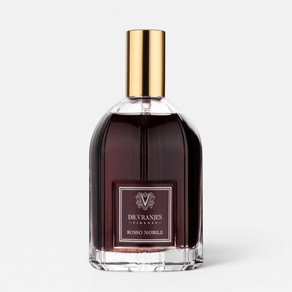 Shop Rescue Spa Rosso Nobile room spray in a glass bottle with deep red liquid and a gold cap