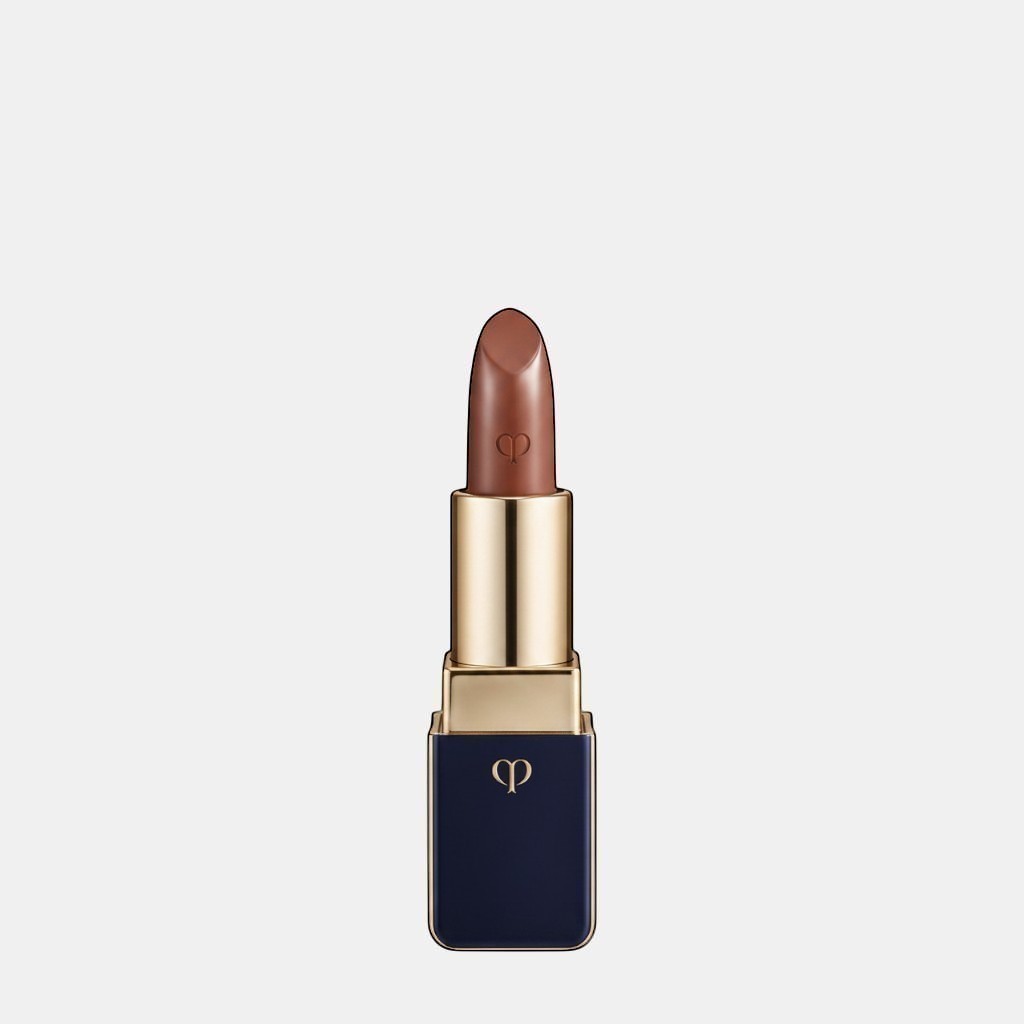 Shop Rescue Spa luxurious satin lipstick in a warm nude shade with a lustrous finish and gold accents.