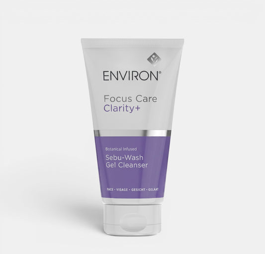 Shop Rescue Spa Environ Sebu-Wash Gel Cleanser in a white and purple tube for oily and acne-prone skin.