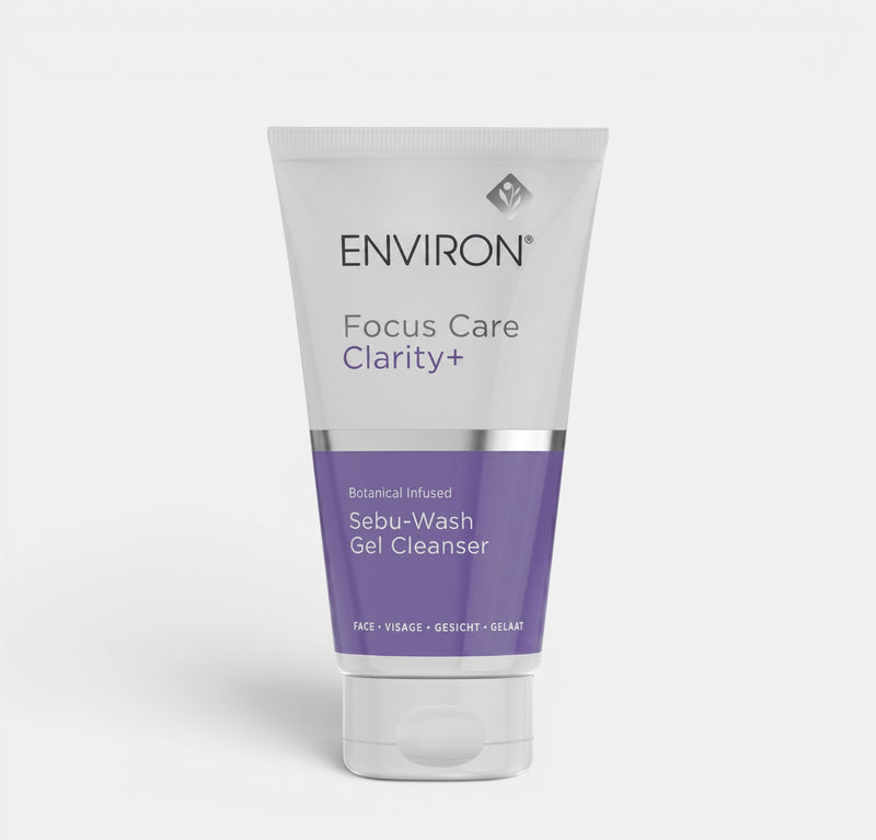 Shop Rescue Spa Environ Sebu-Wash Gel Cleanser in a white and purple tube for oily and acne-prone skin.