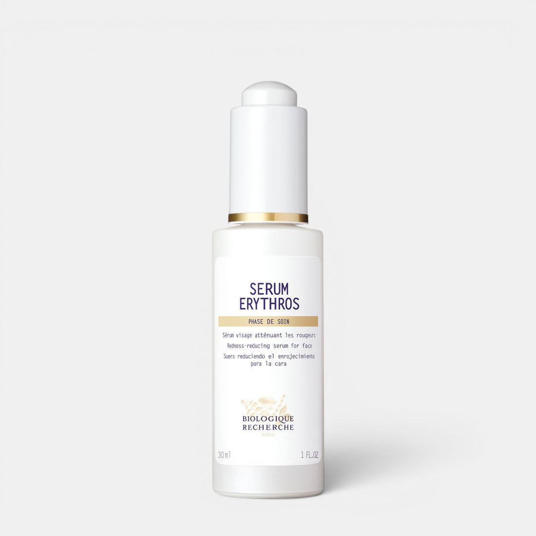 Shop Rescue Spa Biologique Recherche Serum Erythros anti-redness face serum in a 30ml white dropper bottle.