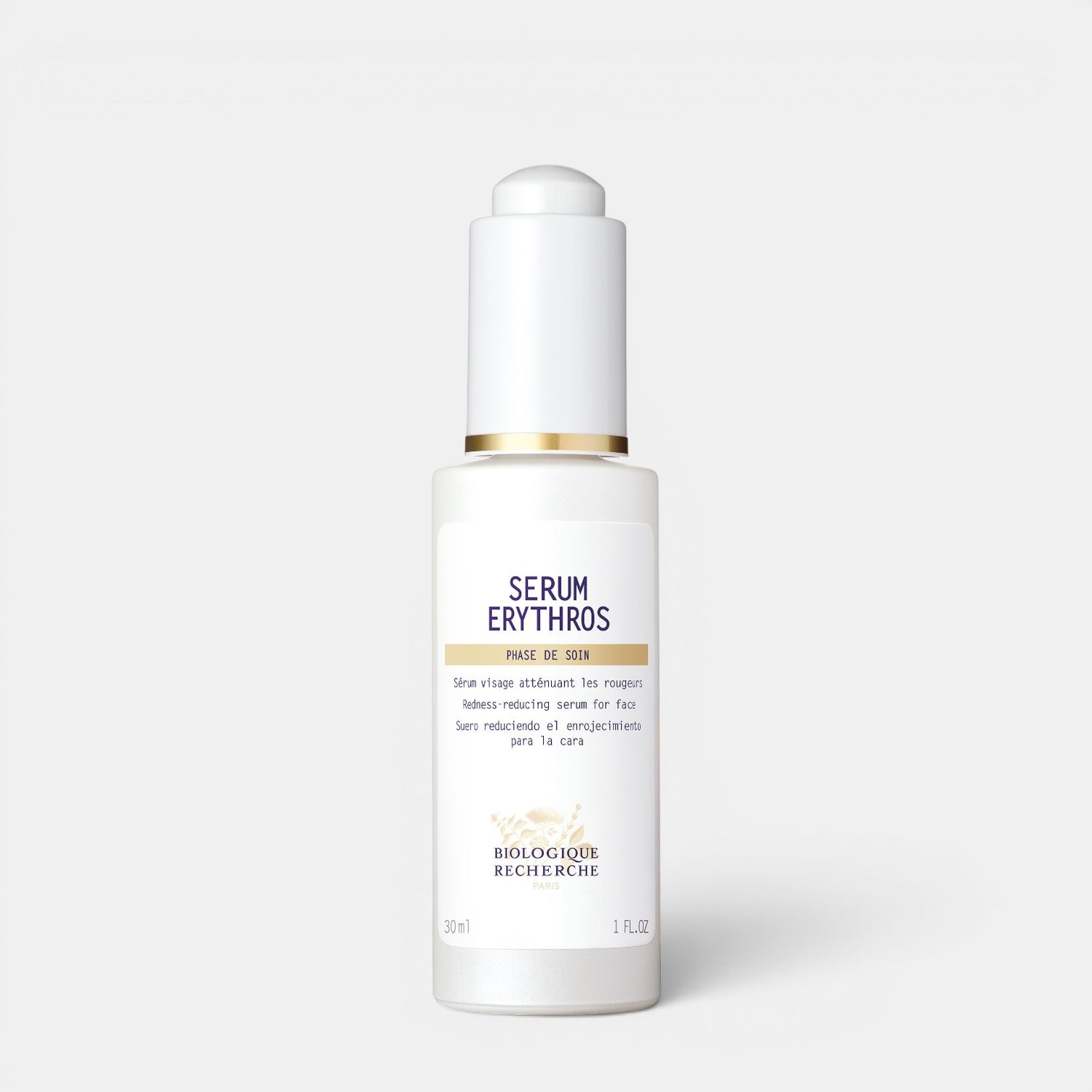 Shop Rescue Spa Biologique Recherche Serum Erythros anti-redness face serum in a 30ml white dropper bottle.