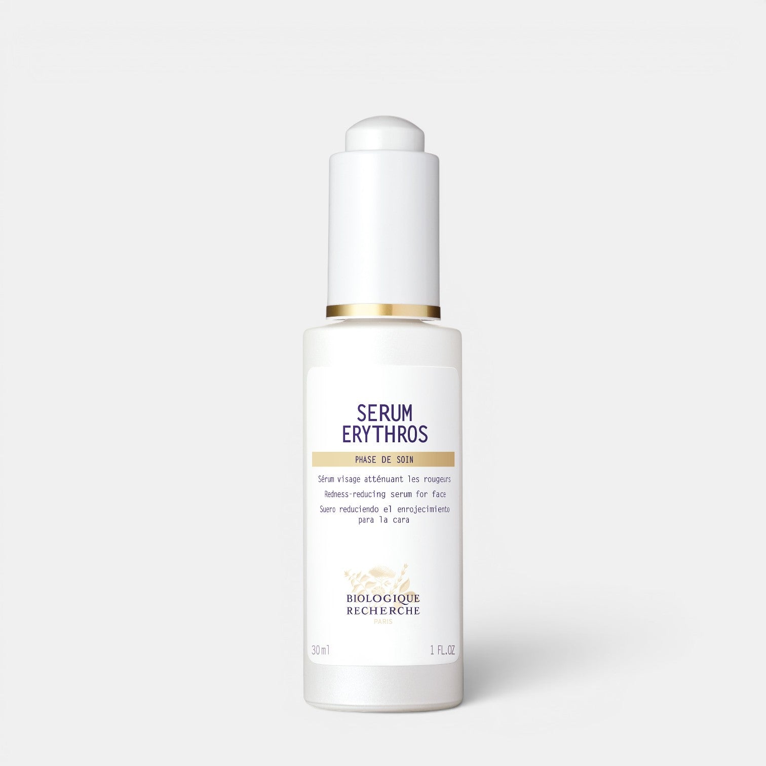 Shop Rescue Spa Biologique Recherche Serum Erythros anti-redness face serum in a 30ml white dropper bottle.