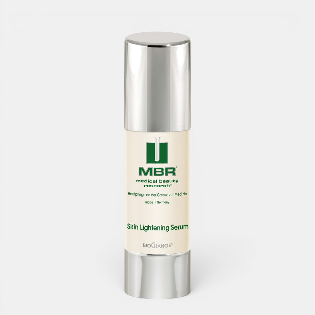 Shop Rescue Spa MBR Skin Lightening Serum in a 30ml pump bottle for reducing hyperpigmentation and age spots.