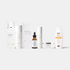 Shop Rescue Spa The Radiant Glow skincare set featuring cleansers, serums, toners, and creams for a complete routine.