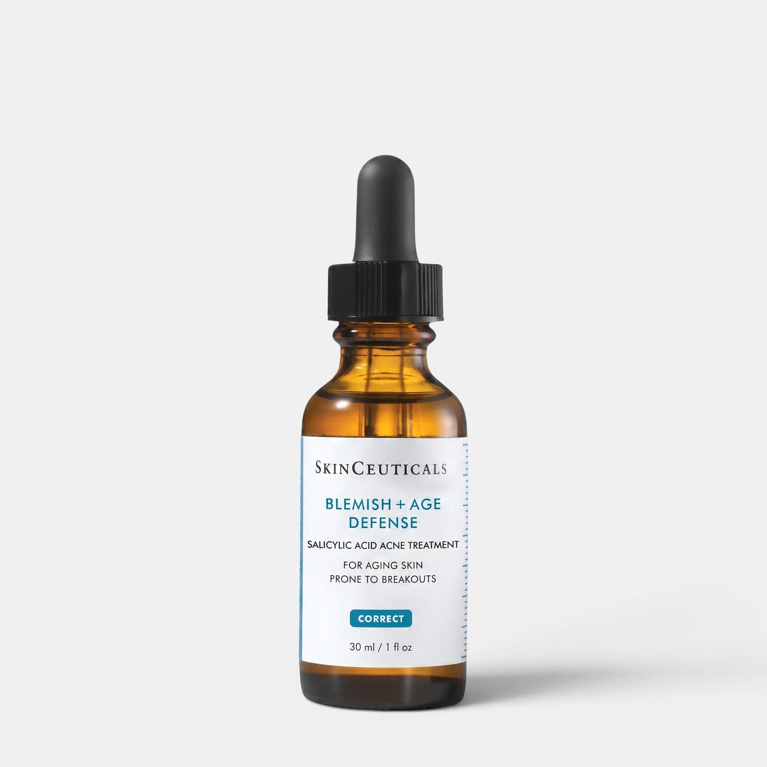 Shop Rescue Spa SkinCeuticals Blemish + Age Defense salicylic acid serum in an amber glass dropper bottle.