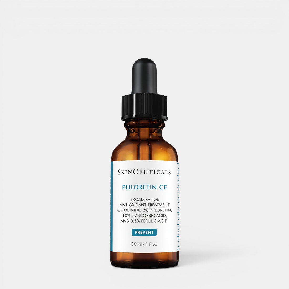 Shop Rescue Spa SkinCeuticals Phloretin CF antioxidant vitamin C face serum in a 30ml amber glass dropper bottle.