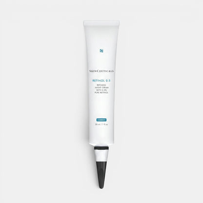 Shop Rescue Spa SkinCeuticals Retinol 0.5 night cream tube for anti-aging and skin refinement.