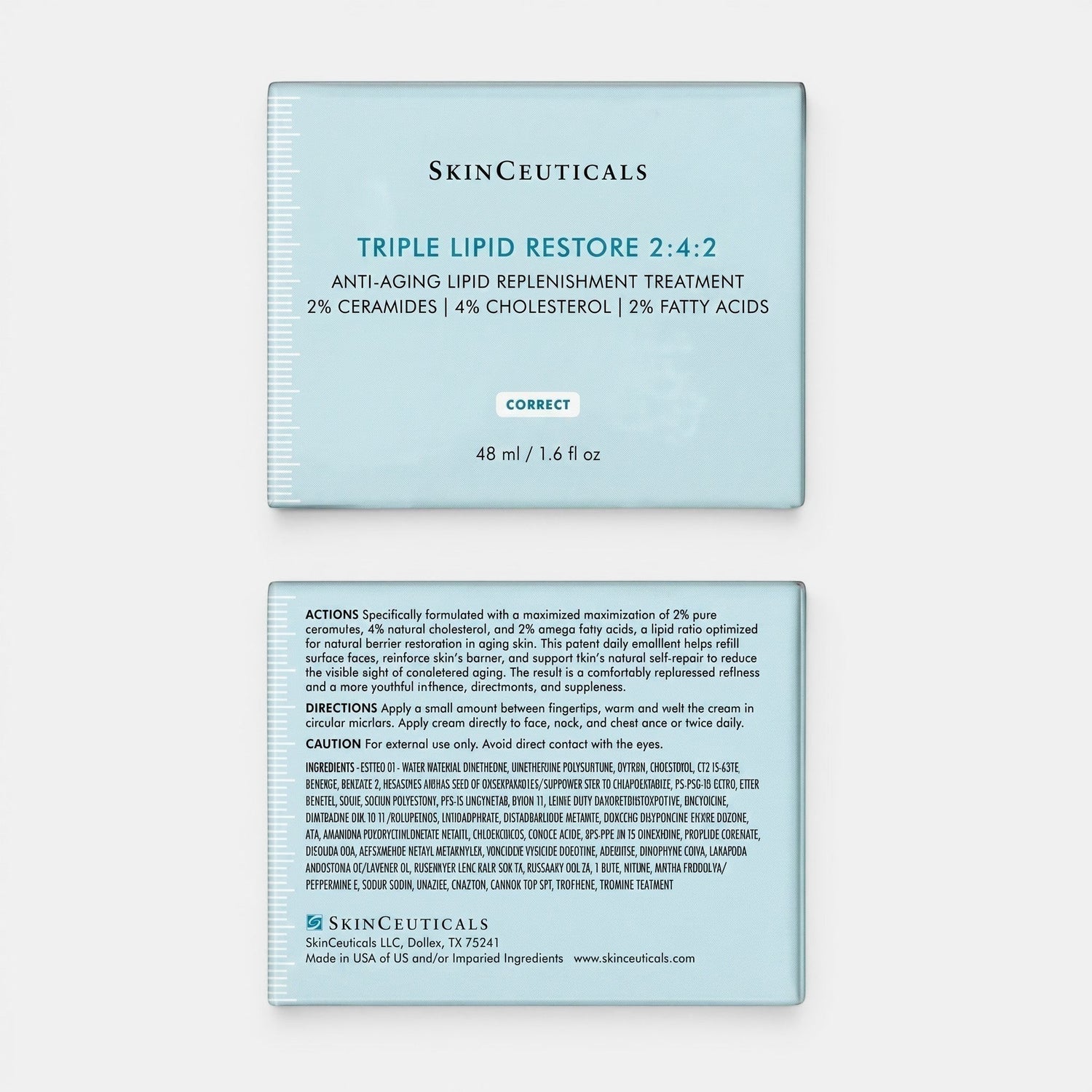 Shop Rescue Spa SkinCeuticals Triple Lipid Restore 2:4:2 anti-aging cream packaging front and back view