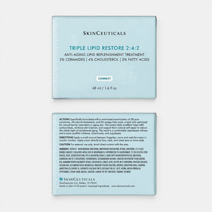 Shop Rescue Spa SkinCeuticals Triple Lipid Restore 2:4:2 anti-aging cream packaging front and back view