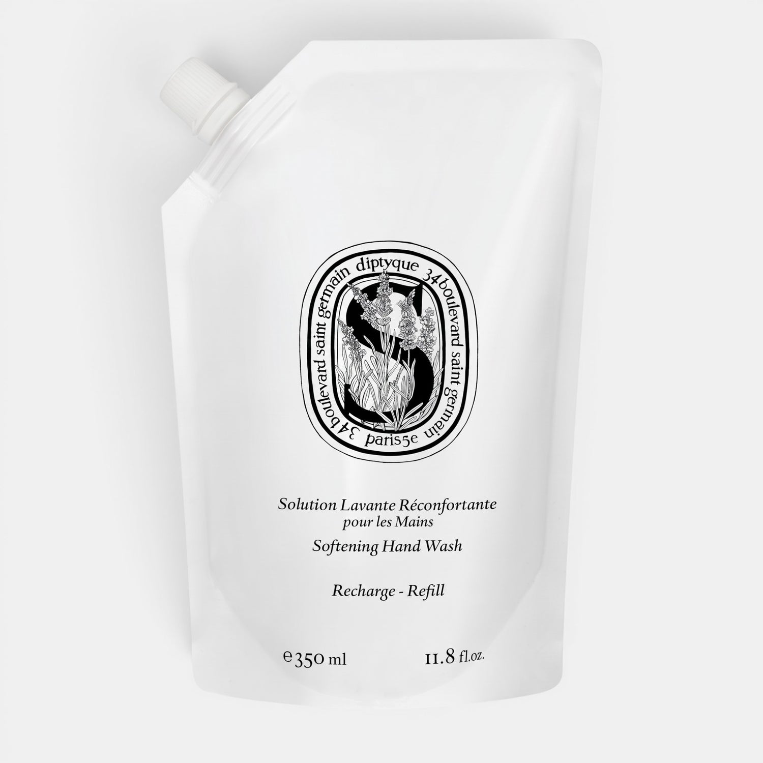 Shop Rescue Spa Softening Hand Wash 350ml refill pouch with lavender and rosemary floral water formula.