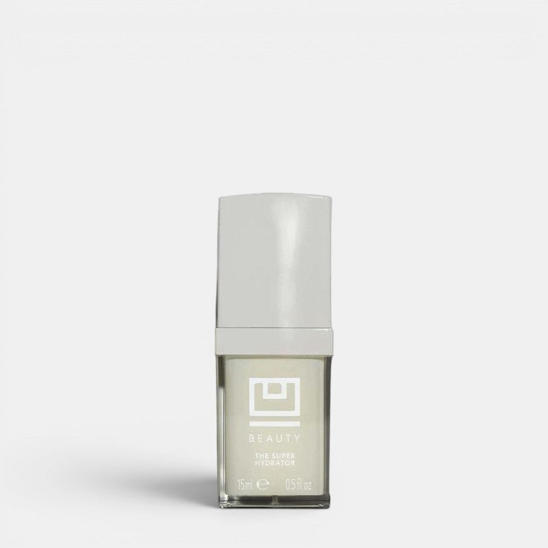 The SUPER Hydrator, a 15ml bottle of hydrating serum with HYDRASIREN Capsules for deep moisture.