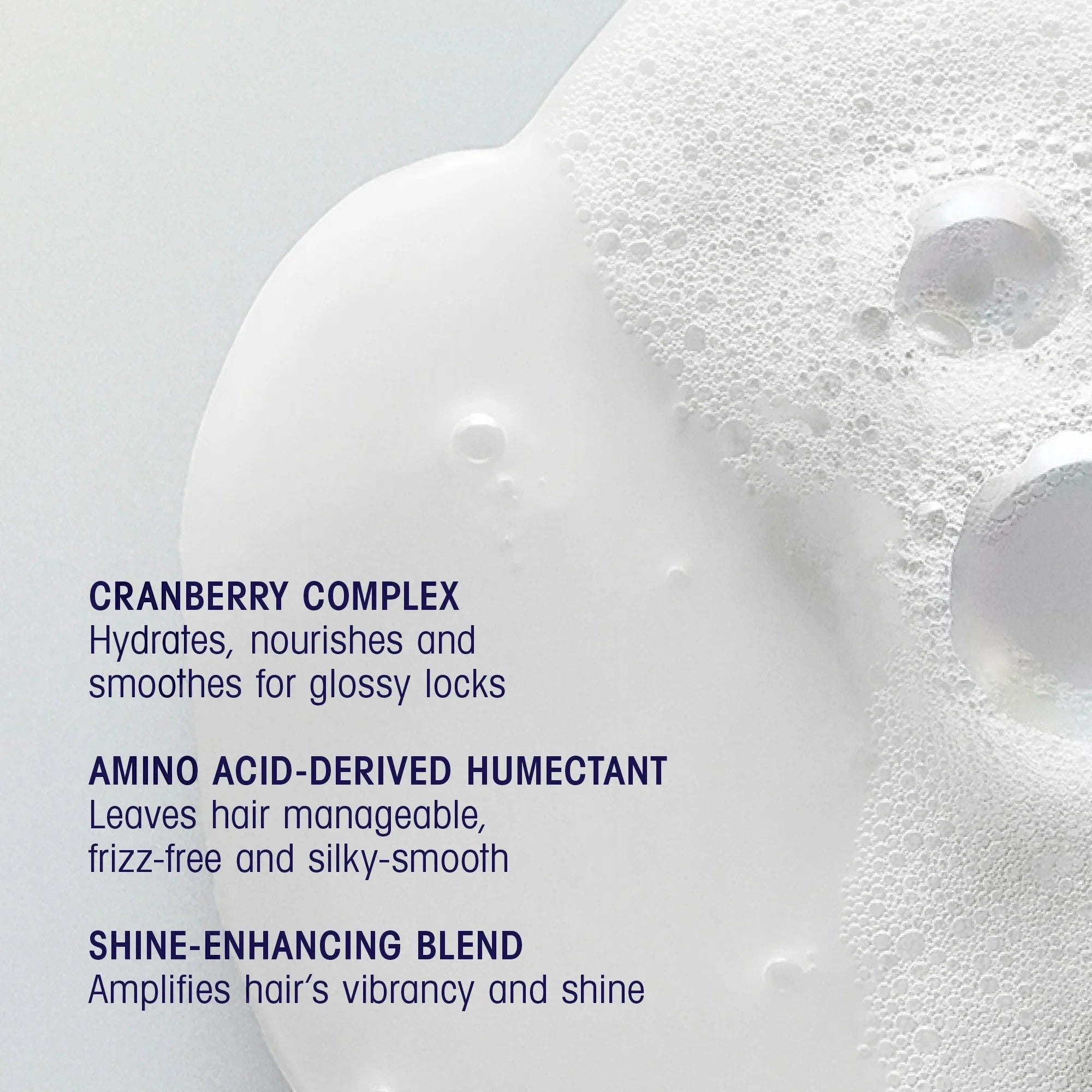 Shop Rescue Spa Supershine Hydrating Shampoo with cranberry complex for glossy locks. White liquid with foam.