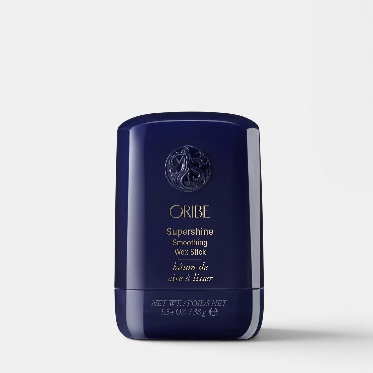 Shop Rescue Spa Supershine Smoothing Wax Stick in a dark blue twist-up container for hair frizz control and shine.