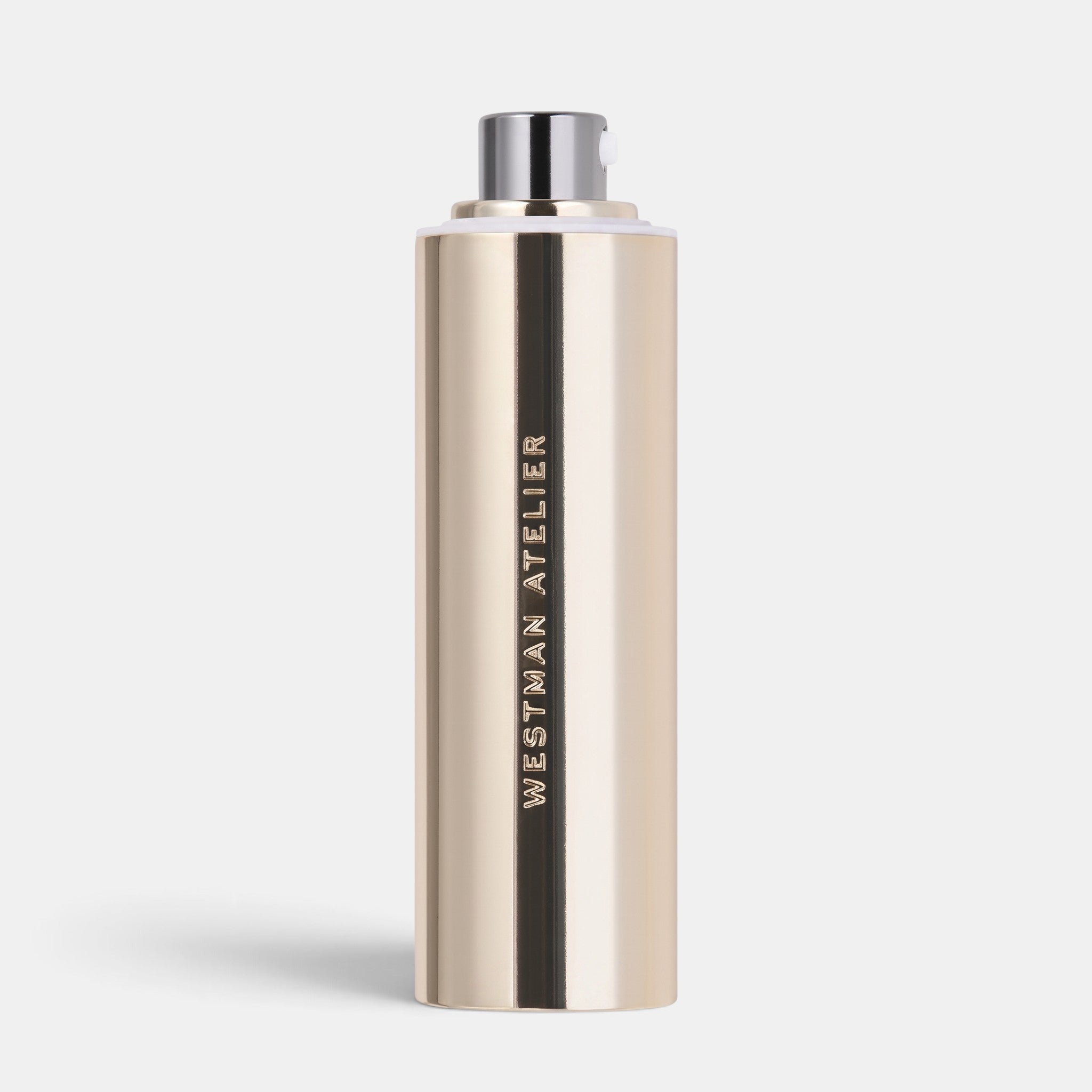 Shop Rescue Spa Supreme C Vitamin C Concentrate Serum in a sleek gold cylindrical bottle with a pump dispenser