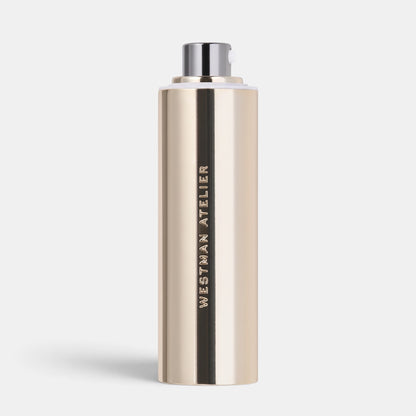 Shop Rescue Spa Supreme C Vitamin C Concentrate Serum in a sleek gold cylindrical bottle with a pump dispenser