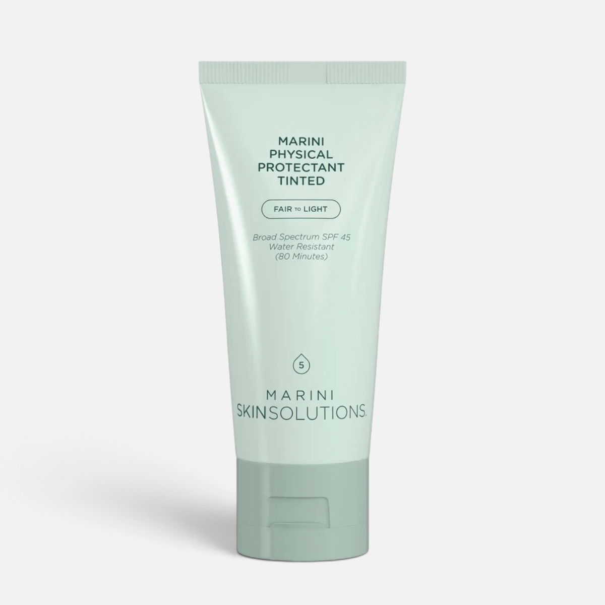 Shop Rescue Spa Jan Marini Physical Protectant Tinted SPF 45 sunscreen in a light green tube with a 2025 award seal.