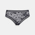 Shop Rescue Spa Tisane black lace thong with floral pattern and elasticated waistband and leg trim