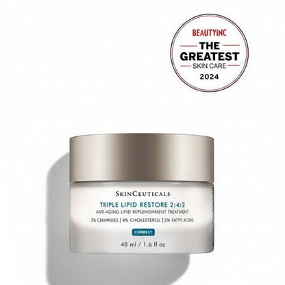Shop Rescue Spa SkinCeuticals Triple Lipid Restore 2:4:2 anti-aging cream jar with 2024 BeautyInc award seal