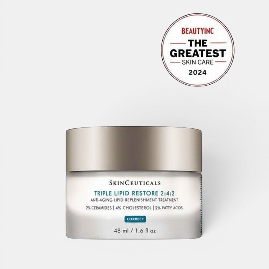 Shop Rescue Spa SkinCeuticals Triple Lipid Restore 2:4:2 anti-aging cream jar with 2024 BeautyInc award seal