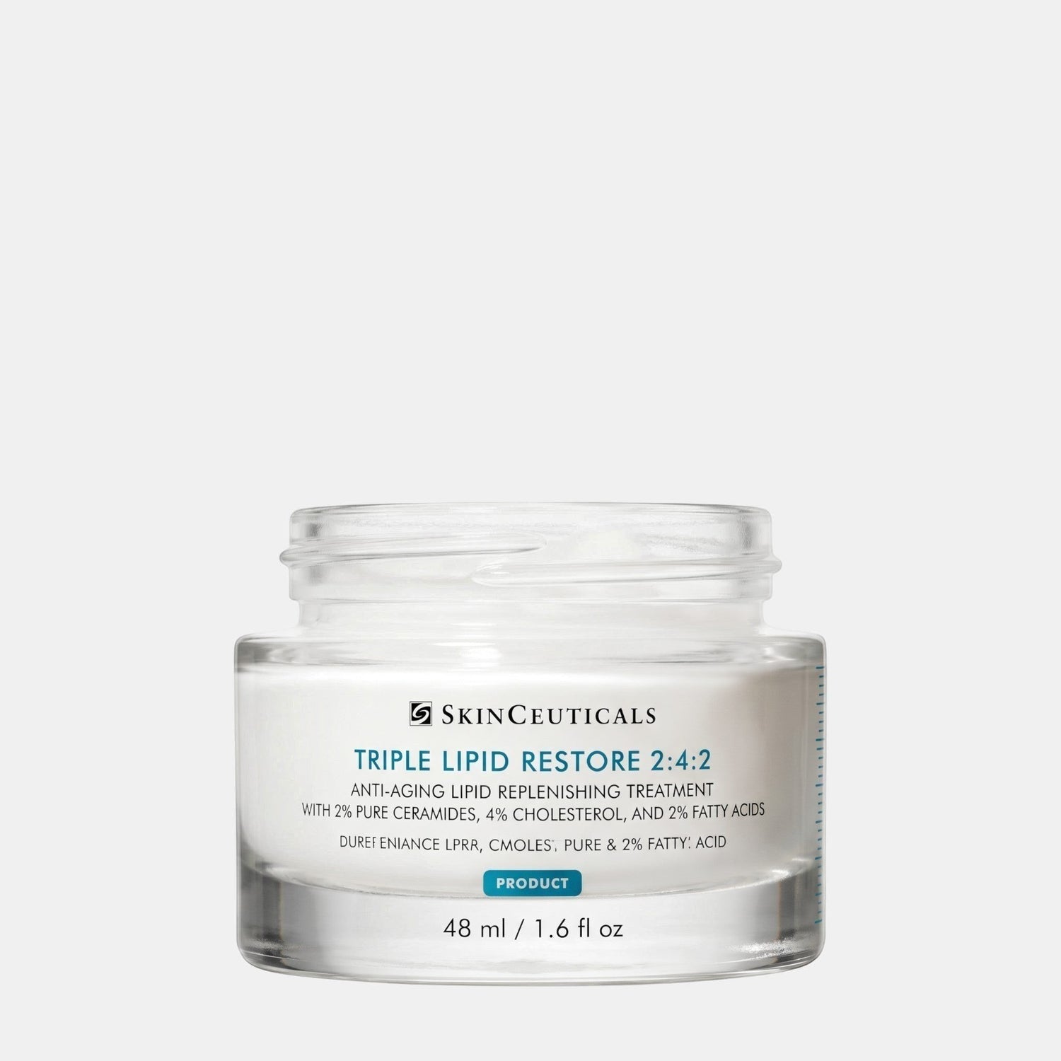 Shop Rescue Spa SkinCeuticals Triple Lipid Restore 2:4:2 anti-aging cream in a clear glass jar