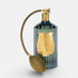 Shop Rescue Spa Trudon Figuerie room spray in a ribbed green glass bottle with a gold atomizer and bulb pump.