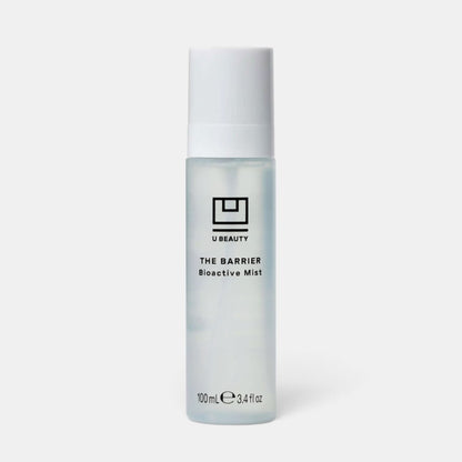 Shop Rescue Spa U Beauty The Barrier Bioactive Mist in a clear 100ml spray bottle for skin barrier support.