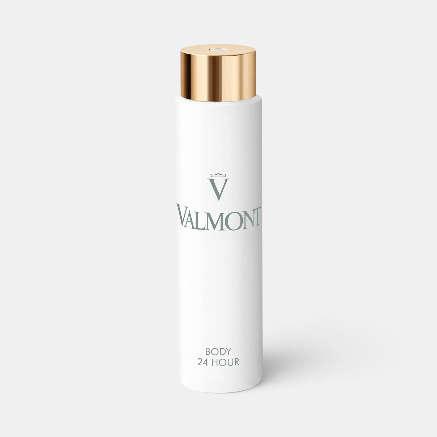 Shop Rescue Spa Valmont Body 24 Hour moisturizing cream in a white 150ml bottle with a gold cap