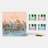 Shop Rescue Spa Valmont Multi-Masking Set with four treatment masks, application brush, and Vivian Ho art gift box.