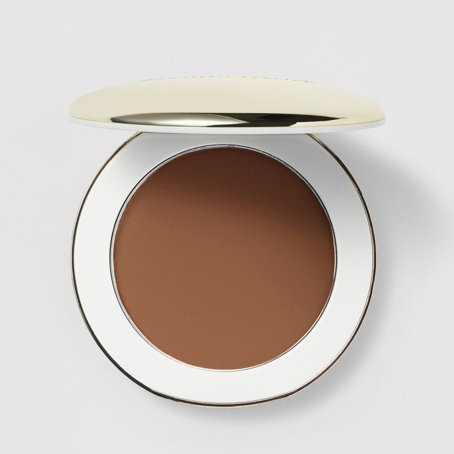 Shop Rescue Spa Vital Pressed Skincare powder in Cafe shade, a deep tone in a sleek white compact with gold lid.